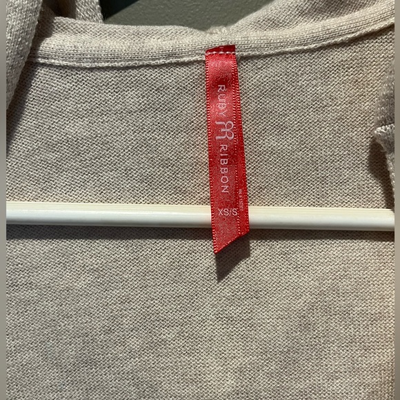 Ruby Ribbon hooded long knit cardigan - Picture 2 of 5